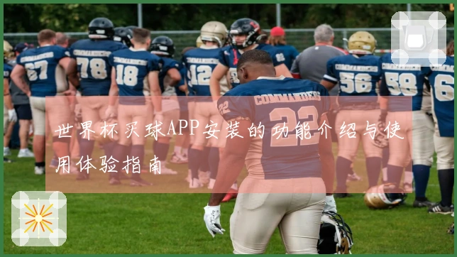 世界杯买球APP安装的功能介绍与使用体验指南