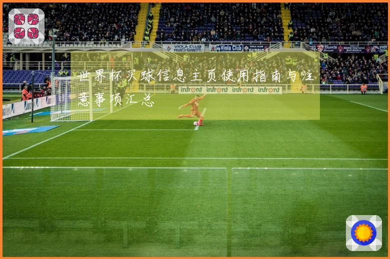 世界杯买球信息主页使用指南与注意事项汇总